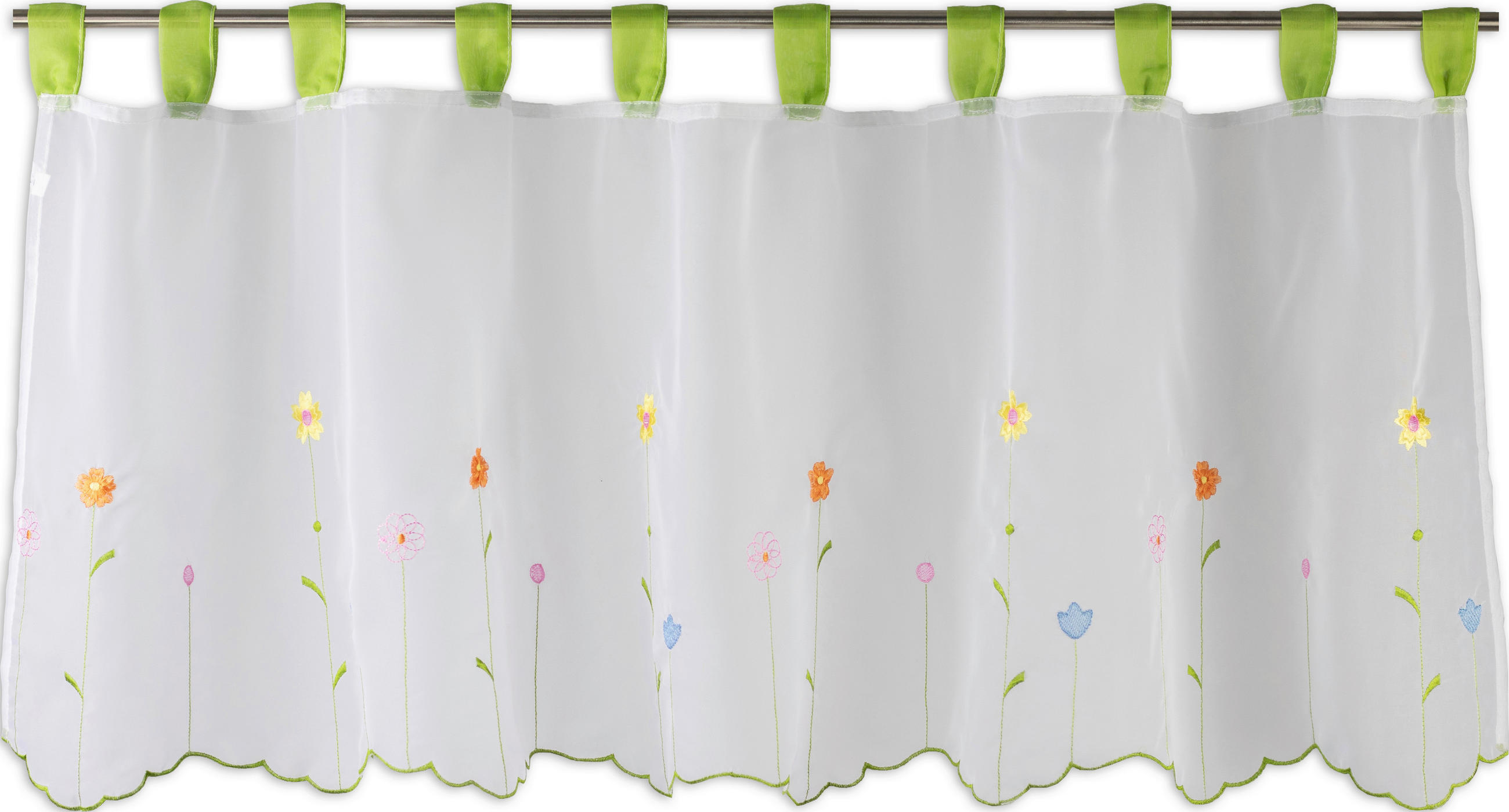 KURZGARDINE   140/48 cm   - Multicolor/Weiß, Natur, Textil (140/48cm)