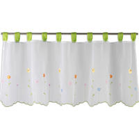 KURZGARDINE   140/48 cm   - Multicolor/Weiß, Natur, Textil (140/48cm)
