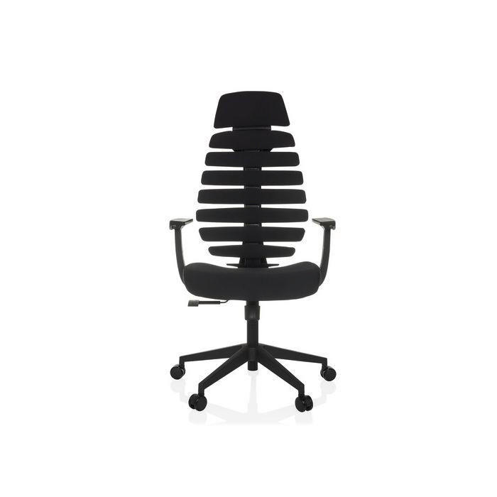 OTOČNÁ ŽIDLE, plochá tkanina,  - černá, Moderní, textil/plast (64/120 - 130/62cm) - MID.YOU