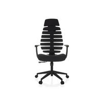 OTOČNÁ ŽIDLE, plochá tkanina,  - černá, Moderní, textil/plast (64/120 - 130/62cm) - MID.YOU