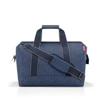 REISETASCHE Allrounder L herringbone dark blue  - Dunkelblau, Basics, Textil (48/39,5/29cm) - Reisenthel