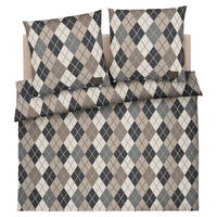 BETTWÄSCHE Soft Pattern Flanell 200/200 cm  - Dunkelgrau, KONVENTIONELL, Textil (200/200cm) - Joop!