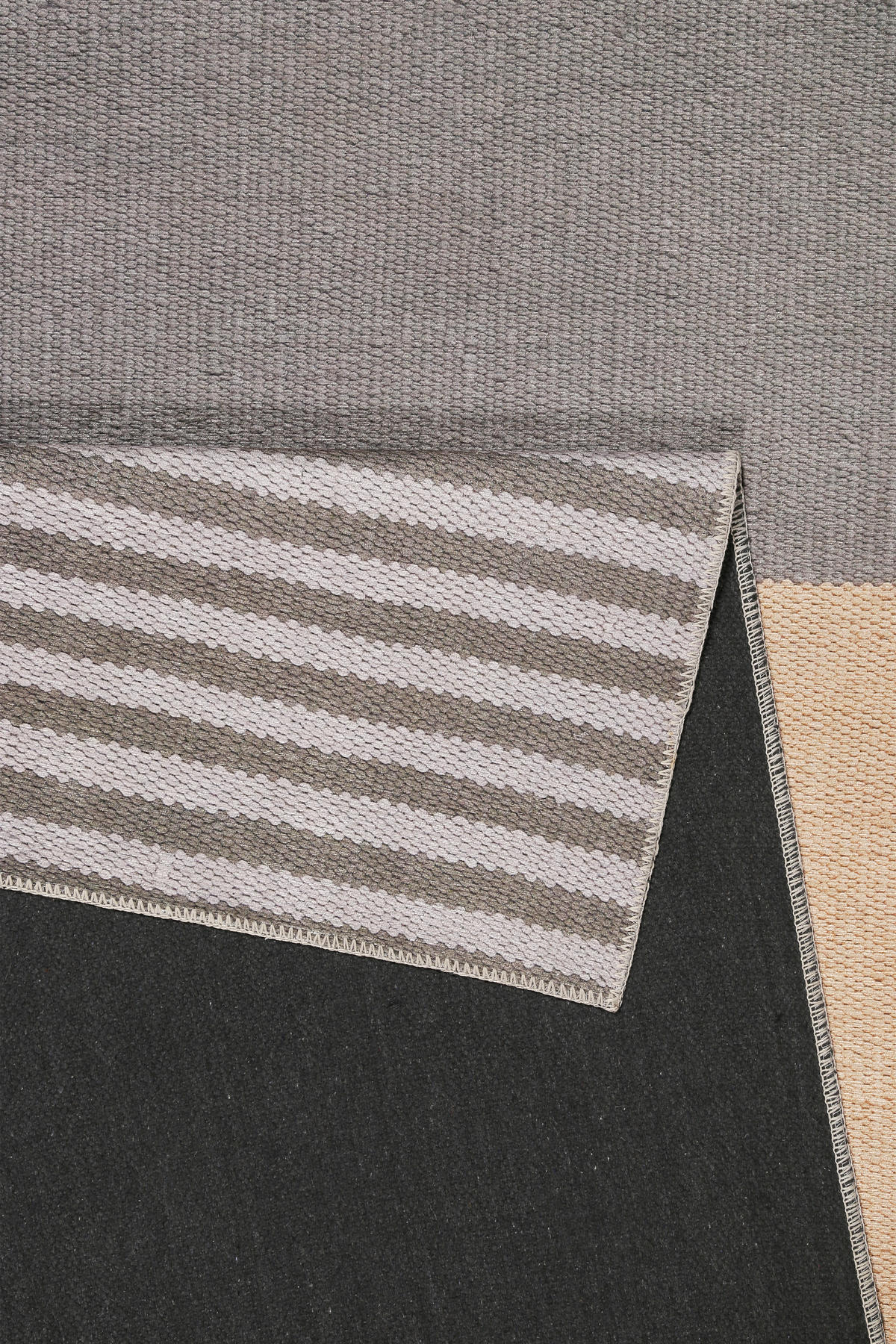 FLACHWEBETEPPICH 120/170 cm Camps Bay Braun, Grau, Orange  - Braun/Orange, KONVENTIONELL, Textil (120/170cm) - Esprit