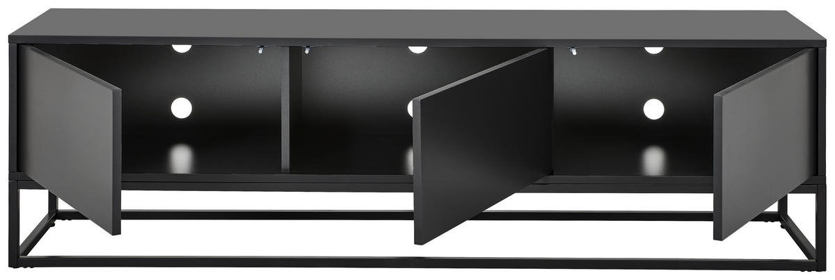 SIDEBOARD Libreville 180/52/40 cm  - Grau, Design, Holzwerkstoff/Metall (180/52/40cm) - MID.YOU