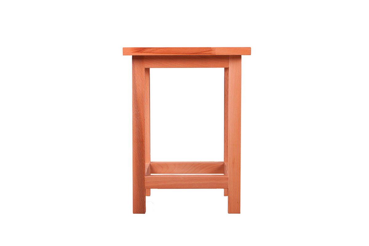 Universalhocker  - Kernbuche, Basics, Holz (30/40/30cm) - Gardenson