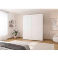 SCHWEBETÜRENSCHRANK 201/223/68 cm 2-türig Weiß  - Weiß, KONVENTIONELL, Holzwerkstoff/Metall (201/223/68cm) - Novel