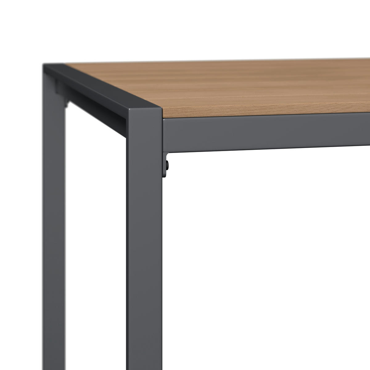 LOUNGEGARNITUR 4-teilig   120/81/80 cm Eisen  - Anthrazit/Naturfarben, Basics, Kunststoff/Textil (120/81/80cm) - Ambia Garden