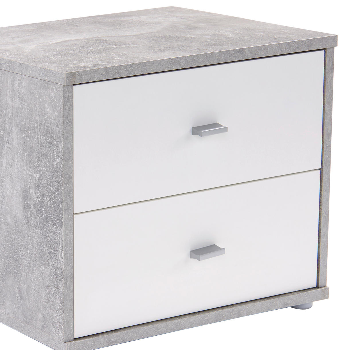 NACHTSCHRANK 50/38,1/35,2 cm  - Chromfarben/Hellgrau, KONVENTIONELL, Holzwerkstoff/Kunststoff (50/38,1/35,2cm)