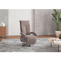 SESSEL in Flachgewebe Taupe  - Taupe/Schwarz, Konventionell, Textil/Metall (74/112/82cm) - Sit & More