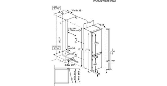 KÜHL-GEFRIER-KOMBINATION DKBB2516SK  - Basics, Metall (54/177,2/54,9cm) - Dieter Knoll