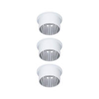 DECKENLEUCHTE   6,8 cm   - Silberfarben/Weiß, Basics, Metall (6,8cm) - Paulmann