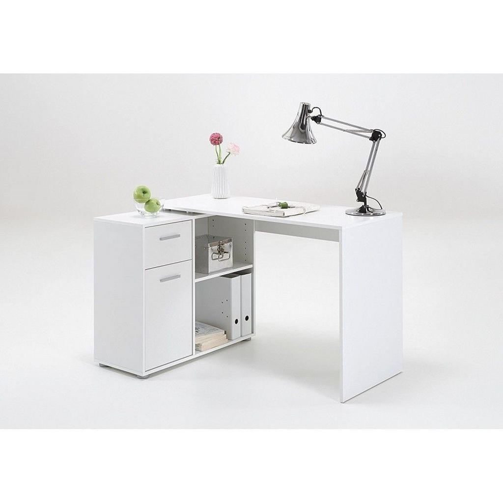 Thumbnail - Mid.you Eckschreibtisch, Weiß, Holzwerkstoff, 83x74x117 cm, Made in Germany, Stauraum, Arbeitszimmer, Schreibtische, Eck...