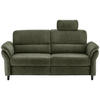 3-SITZER-SOFA Mikrofaser Olivgrün  - Schwarz/Olivgrün, MODERN, Holz/Textil (192/90/89cm) - Livetastic