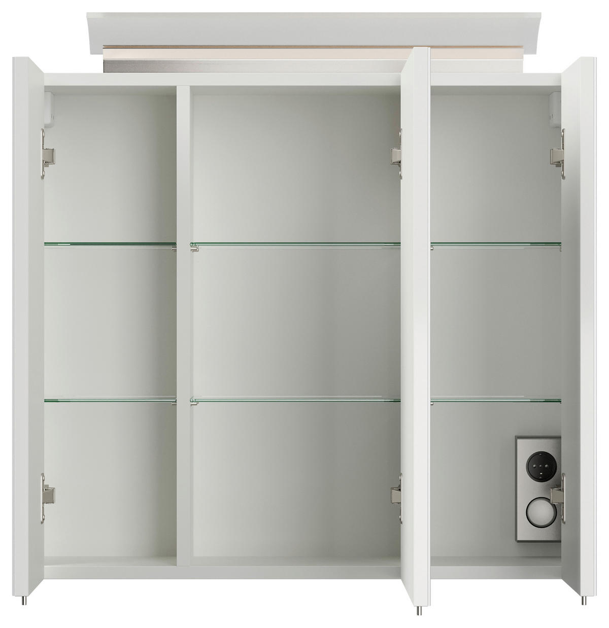 BADEZIMMER 5-teilig  in 70 cm  - Weiß Hochglanz/Weiß, Basics, Keramik/Holzwerkstoff (70cm) - MID.YOU