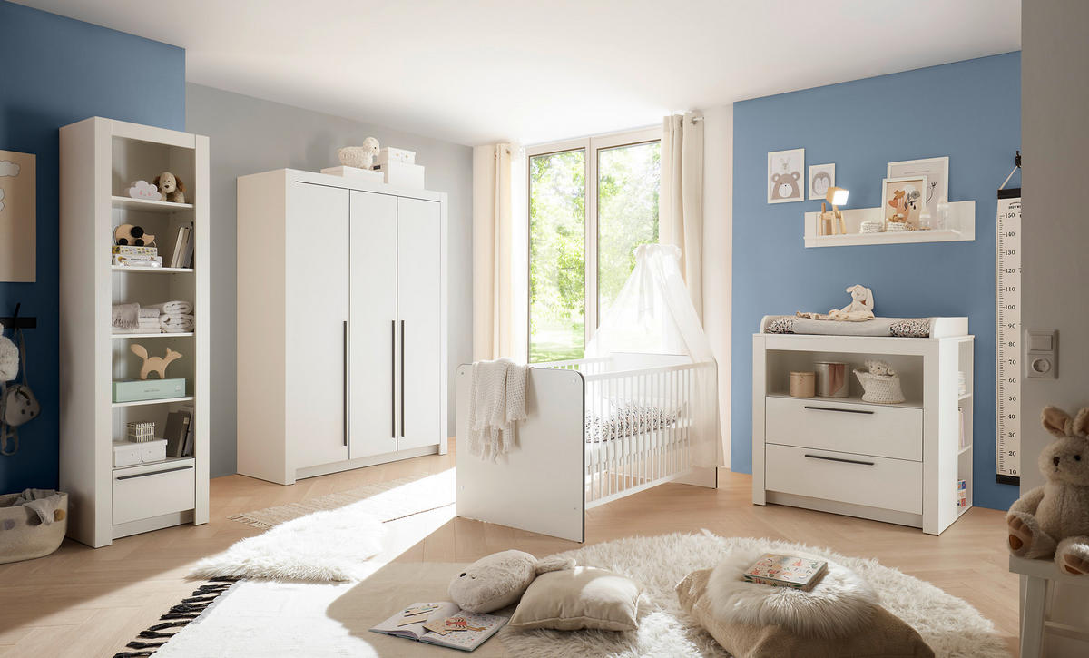 OTROŠKA POSTELJICA Trollslända bukev masivno bela  - bela, Basics, leseni material/les (70/140cm) - My Baby Lou