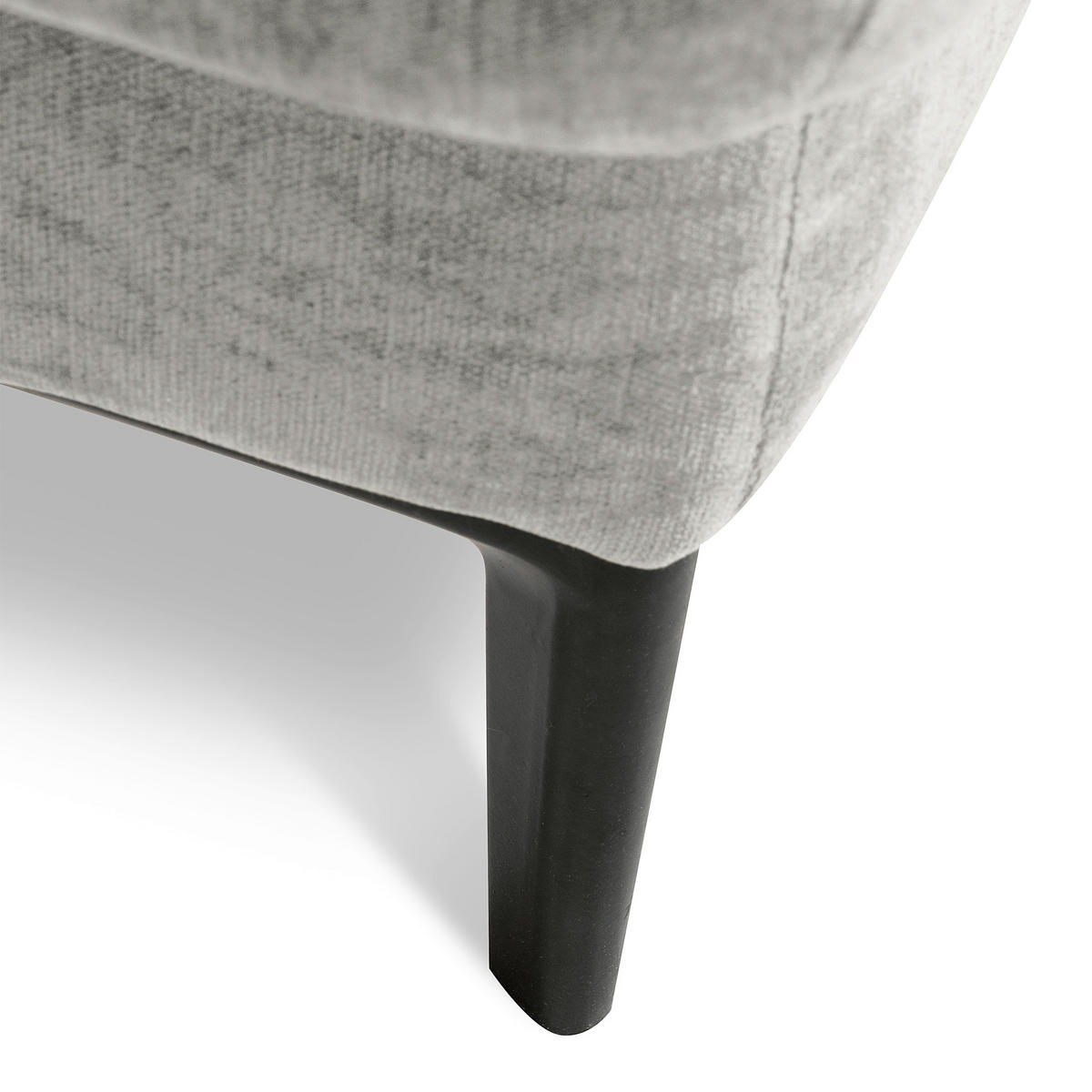 ECKSOFA PRADO Grau Webstoff Bettkasten, Kopfteilverstellung, Sitztiefenverstellung  - Schwarz/Grau, Design, Textil/Metall (195/268cm) - Livetastic