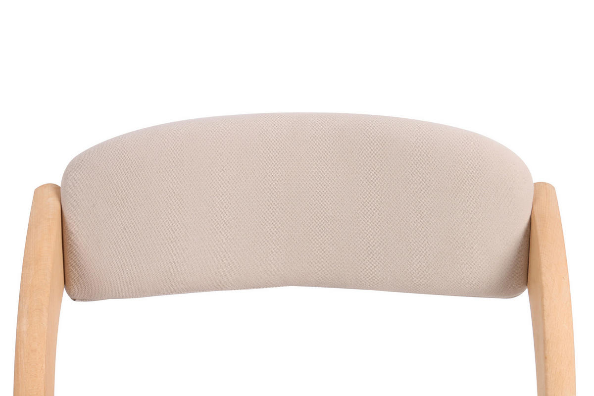ARMLEHNSTUHL  in Samt  - Beige/Naturfarben, MODERN, Holz/Textil (52/78/53cm) - MID.YOU