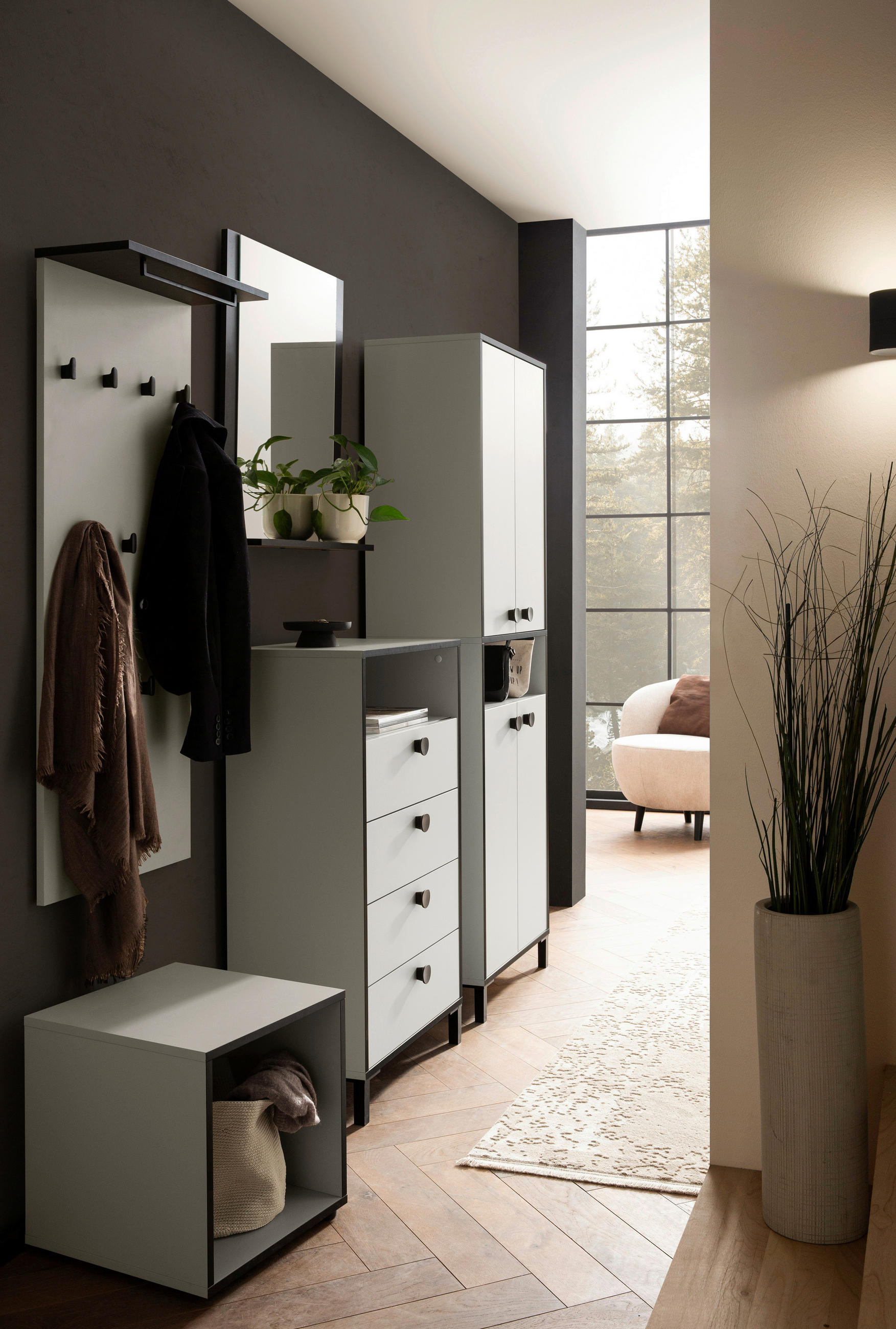 GARDEROBENPANEEL  in 50/120,6/20,9 cm  - Beige, Design, Holzwerkstoff (50/120,6/20,9cm) - MID.YOU