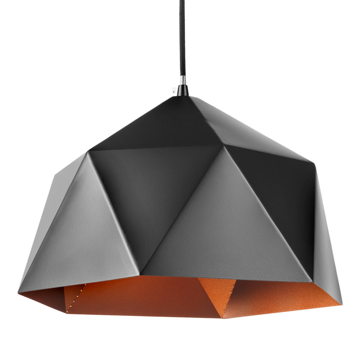 ZÁVĚSNÉ SVÍTIDLO, 38/120 cm  - černá/barvy zlata, Design, kov (38/120cm)