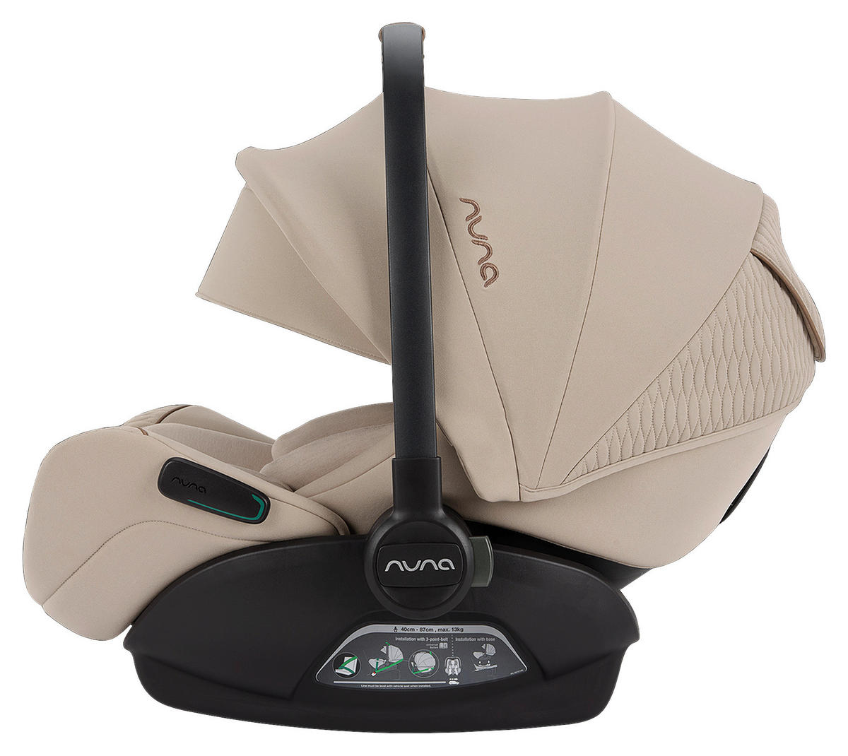 BABYSCHALE Arra flex  - Beige, Basics, Kunststoff/Textil (70/43/58cm) - Nuna