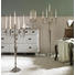 KERZENHALTER - Nickelfarben, Design, Metall (25/34/25cm) - Ambia Home KERZENHALTER - Nickelfarben, Design, Metall (25/34/25cm) - Ambia Home