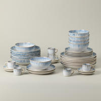 KOMBISERVICE Pastellblau BRISA 30-teilig 6 Personen  - Pastellblau, Basics, Keramik - Costa Nova