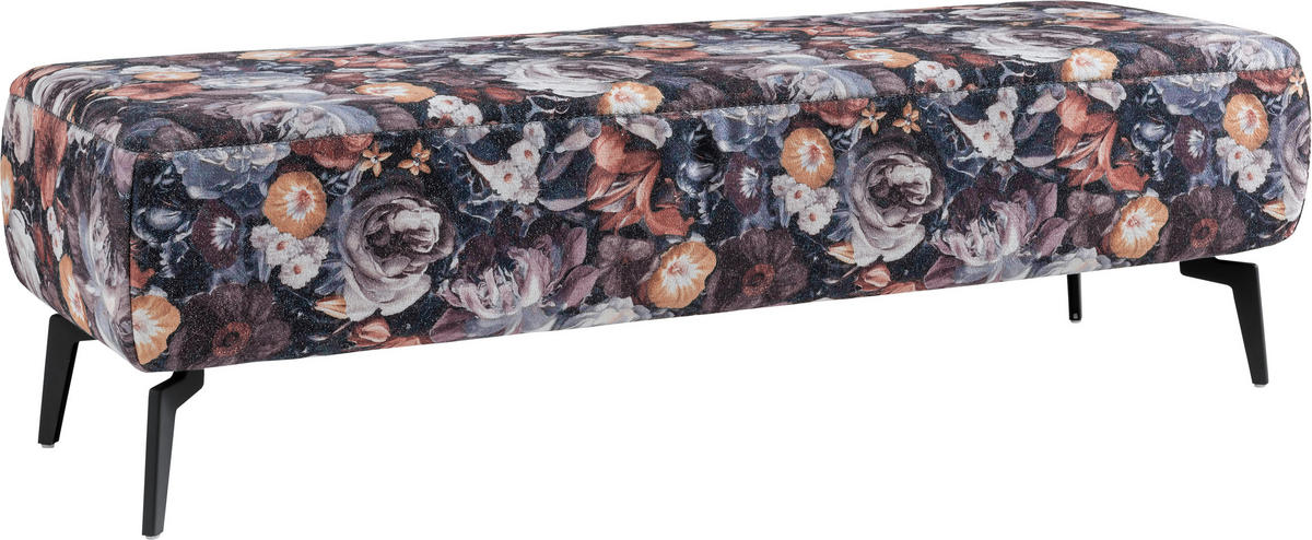 BETTBANK 157/47/53 cm   - Multicolor/Schwarz, Konventionell, Textil/Metall (157/47/53cm) - Beldomo - Sleep