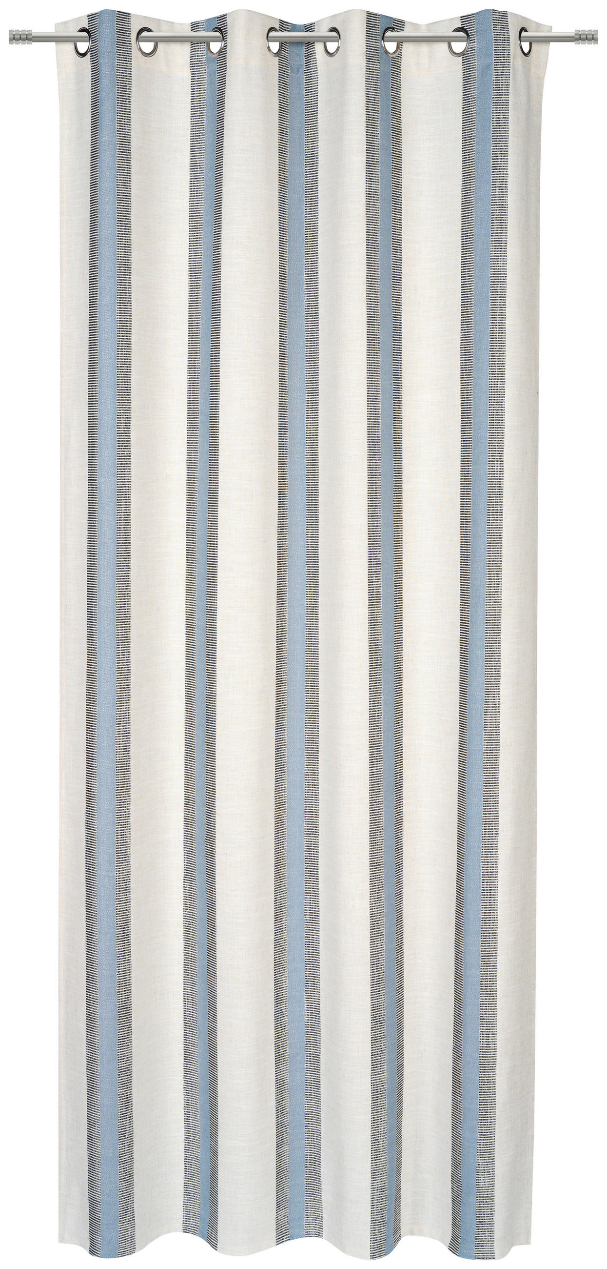 ÖSENVORHANG blickdicht  - Blau, Design, Textil (135/245cm) - Esposa