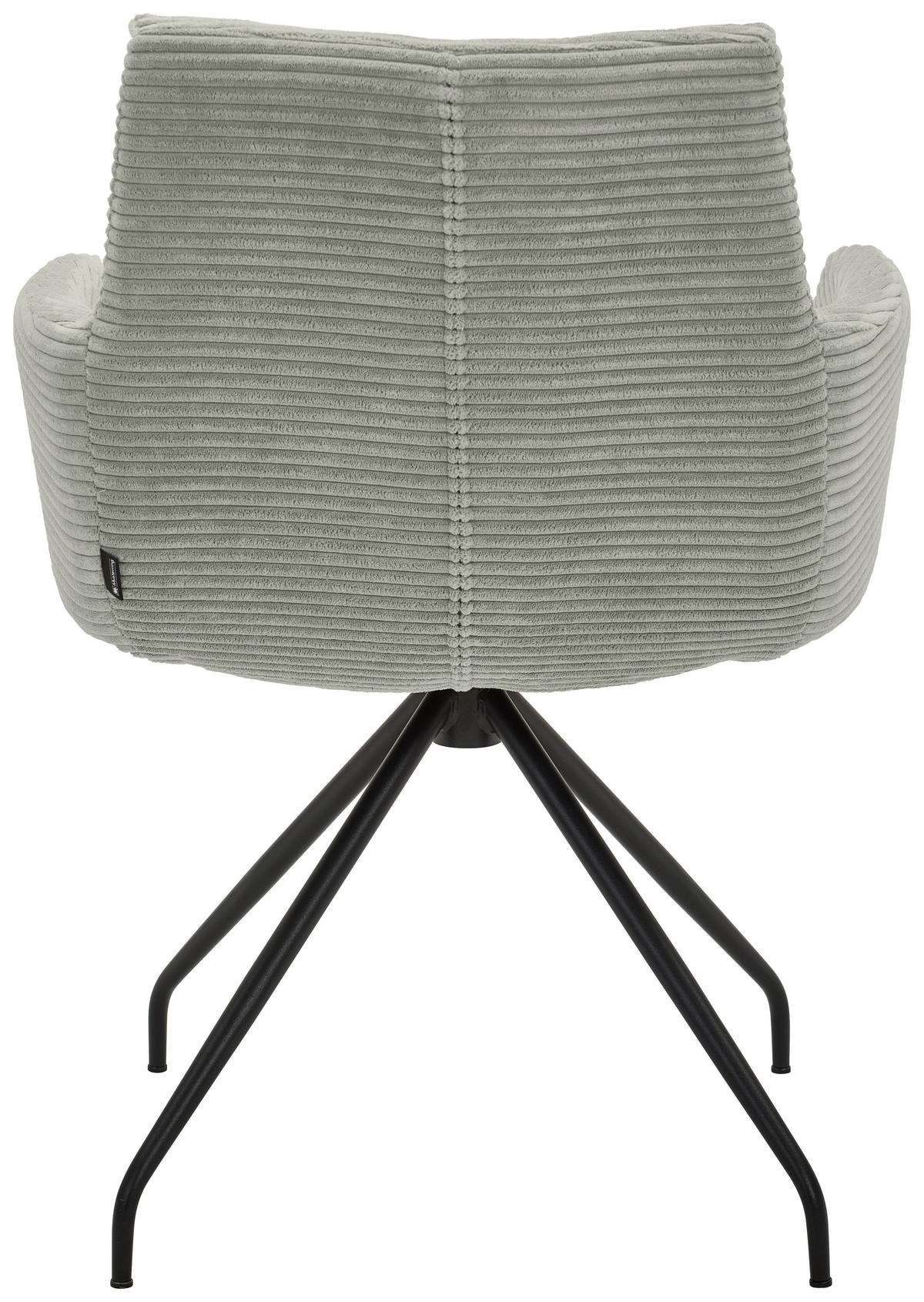ARMLEHNSTUHL  in Cord  - Greige/Schwarz, Design, Textil/Metall (61/85/64cm) - Musterring