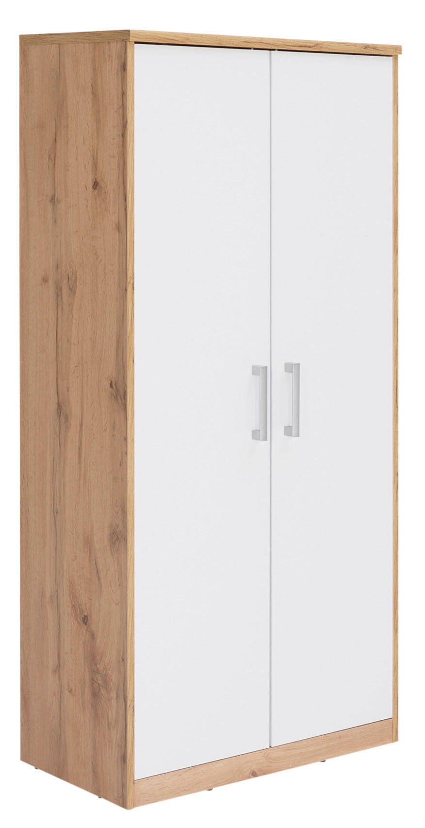 KOMMODE  in 72/148/36 cm  - Silberfarben/Eiche Wotan, KONVENTIONELL, Holzwerkstoff/Kunststoff (72/148/36cm) - Xora