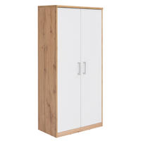 COMODĂ 72/148/36 cm  - argintiu/alb, Konventionell, plastic/material pe bază de lemn (72/148/36cm) - Xora