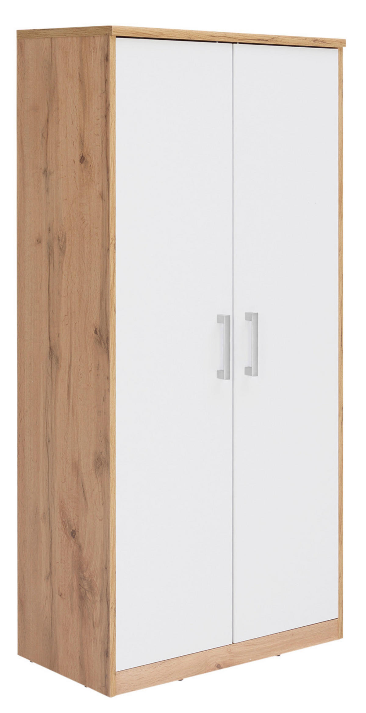 COMODĂ 72/148/36 cm  - argintiu/alb, Konventionell, plastic/material pe bază de lemn (72/148/36cm) - Xora