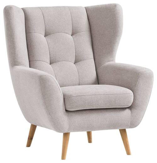 KŘESLO, dřevo, textil, kompozitní dřevo, béžová - barvy dubu/béžová, Design, dřevo/kompozitní dřevo (91/102/90cm) - Niels Andersson