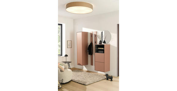 SCHUHSCHRANK RENO  in 55/118/41 cm  - Graphitfarben/Braun, Design, Holzwerkstoff (55/118/41cm) - Voleo