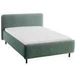 POLSTERBETT Gelb, Dunkelgrün 140/200 cm  - Dunkelgrün/Gelb, Design, Textil/Metall (140/200cm) - Xora