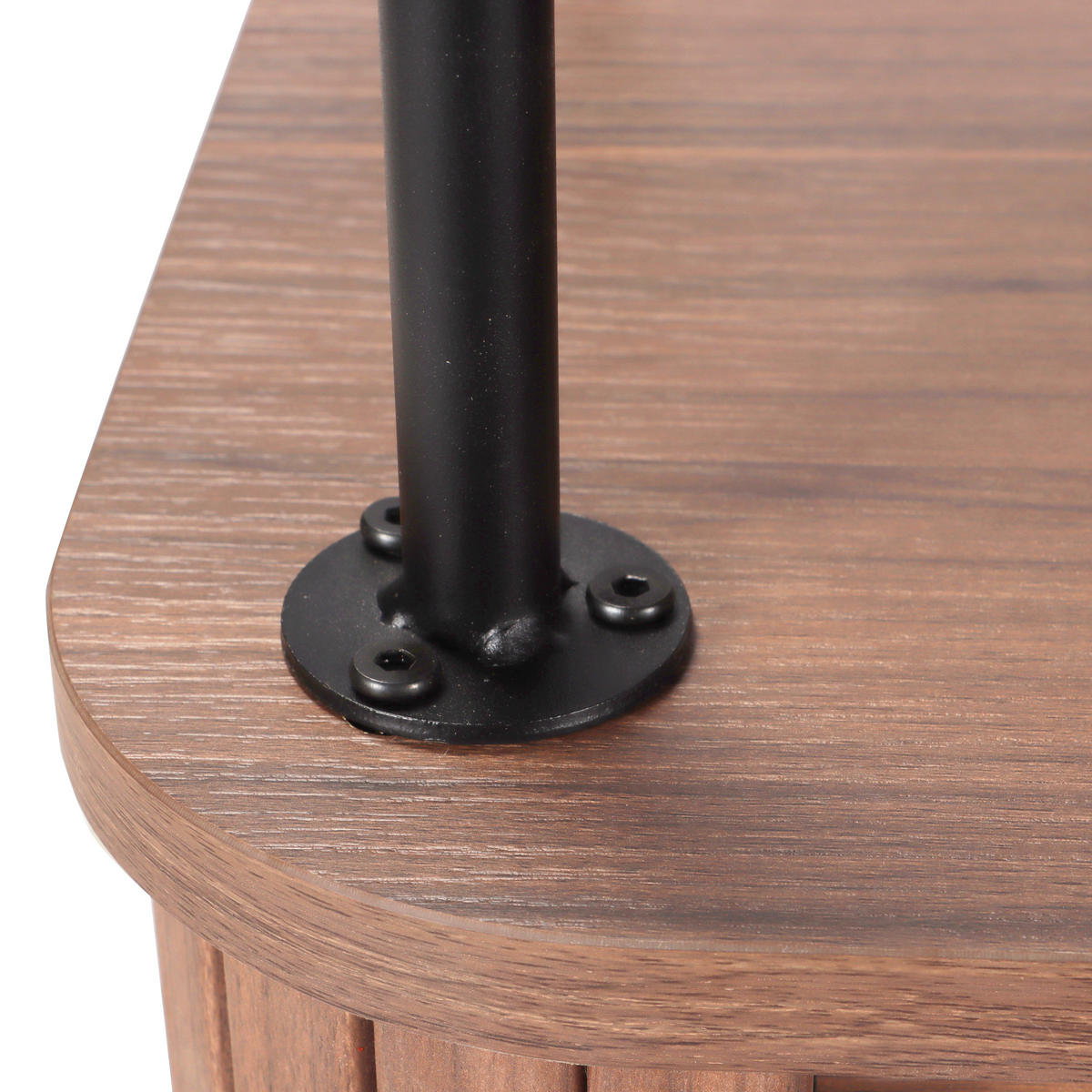 SIDEBOARD  in 140/76/40 cm  - Walnussfarben/Schwarz, Design, Holzwerkstoff/Metall (140/76/40cm) - Livetastic