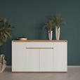 SIDEBOARD  160/93/38 cm 1 Schublade(n)  - Weiß/Eiche Artisan, MODERN, Holzwerkstoff (160/93/38cm) - Carryhome