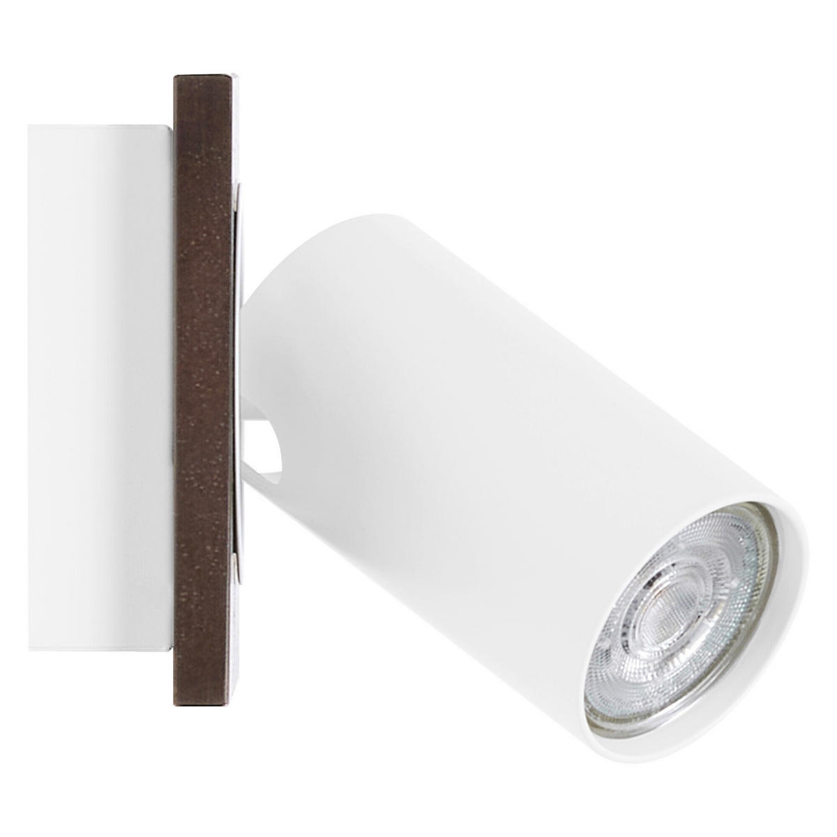 LED-STRAHLER 11/10,2/14,35 cm   - Naturfarben/Weiß, Basics, Holz/Metall (11/10,2/14,35cm) - Osram