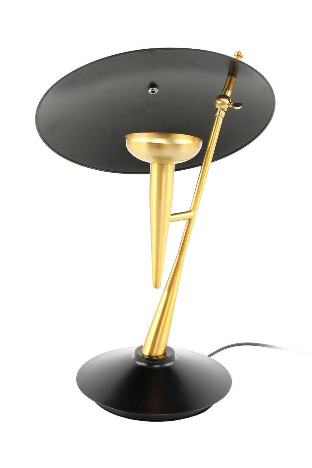 TISCHLEUCHTE 36/36/50 cm   - Goldfarben/Schwarz, Trend, Metall (36/36/50cm) - Kayoom