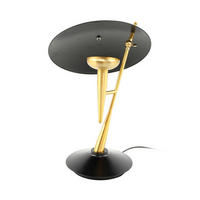 TISCHLEUCHTE - Goldfarben/Schwarz, Trend, Metall (36/36/50cm) - Kayoom