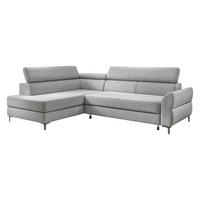 SOFFA i vävt tyg ljusgrå  - ljusgrå/silver, Modern, metall/textil (250/74/90/187cm) - Best Price