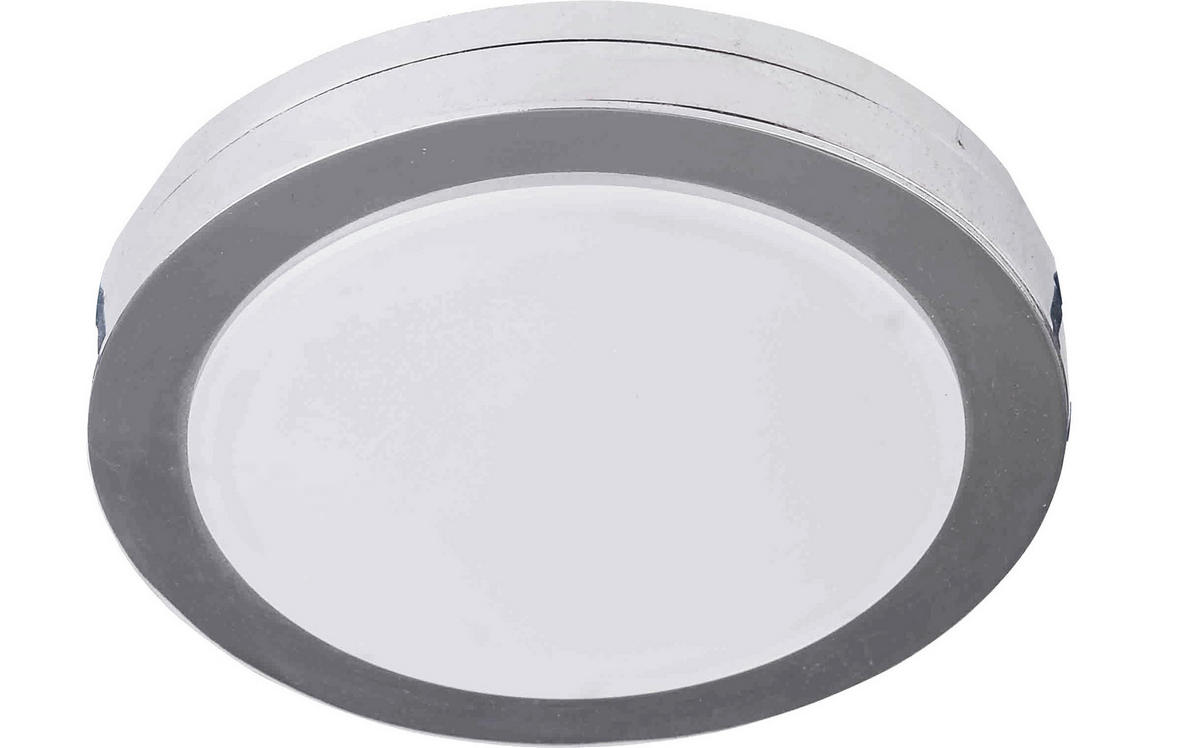 SPOTLÁMPA - króm/fehér, Basics, műanyag/fém (8.2/4.8cm)