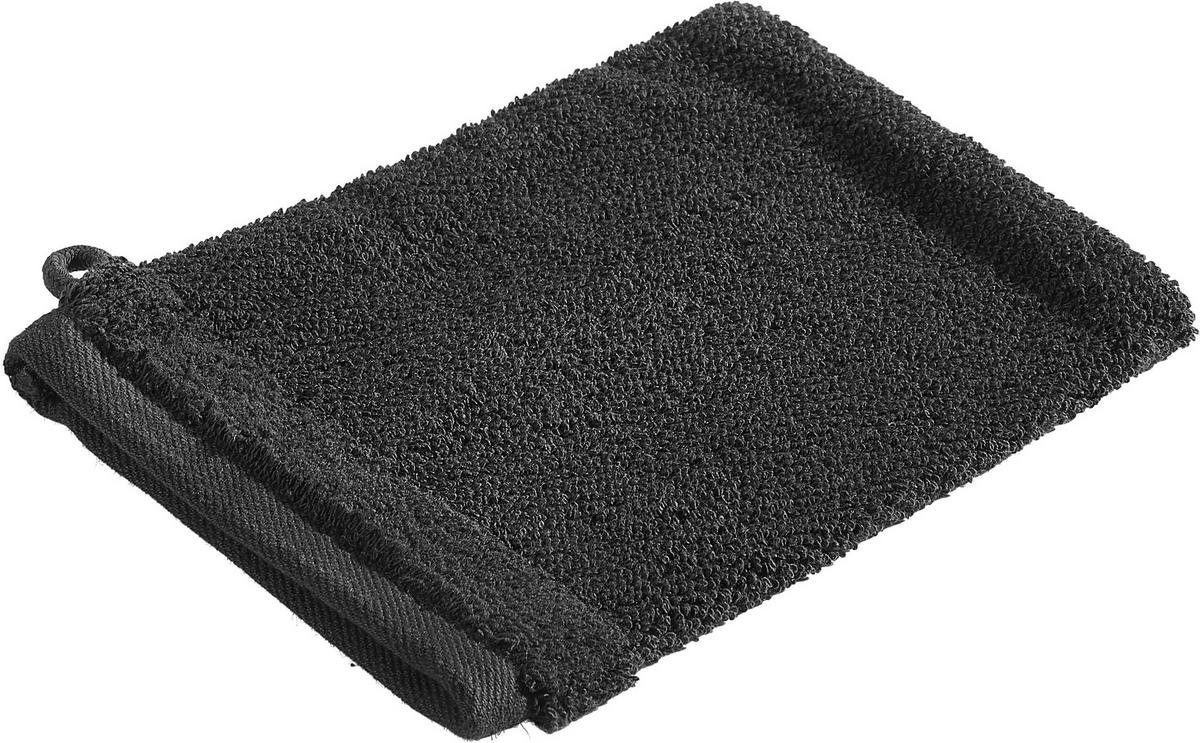 WASCHLAPPEN BONITA Schwarz 4-teilig  - Schwarz, Natur, Textil (16/21cm) - Bio:Vio