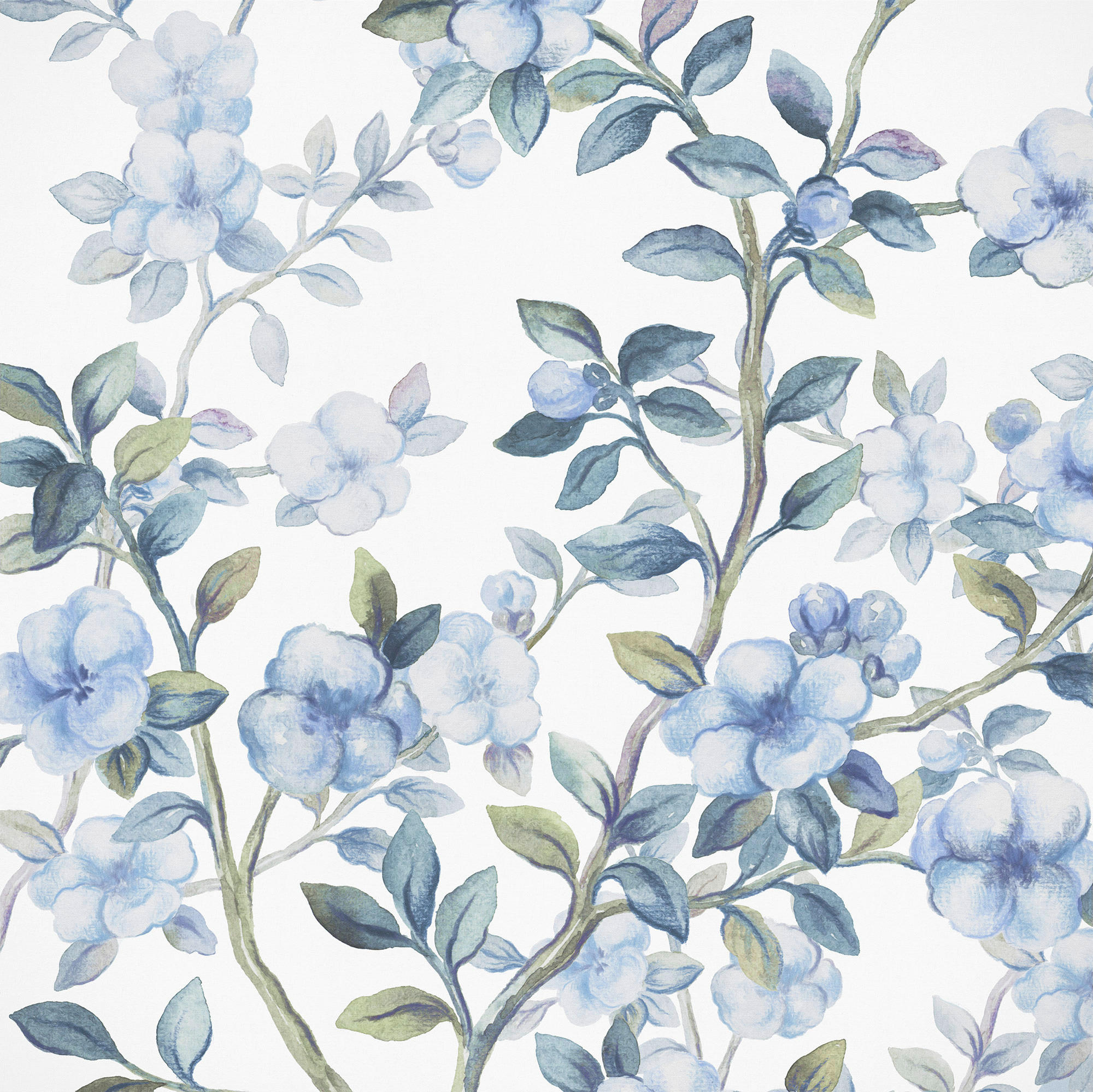 Xora Vliestapete Blau, Weiß 250x250 cm