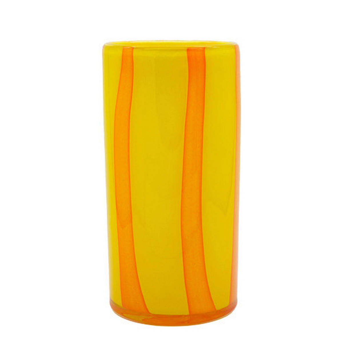 VASE  - Gelb, Basics, Glas (11,5/25,3cm)