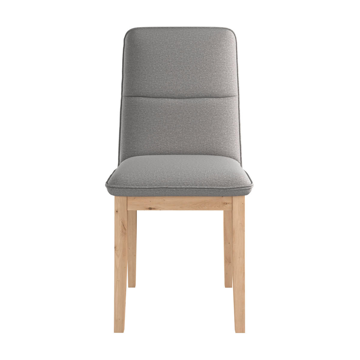 STUHL   Webstoff  Dunkelgrau  - Eichefarben/Dunkelgrau, KONVENTIONELL, Holz/Textil (47/91/44cm) - P & B