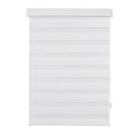DOPPELROLLO  halbtransparent  90/160 cm    - Transparent/Weiß, Basics, Textil (90/160cm) - Boxxx