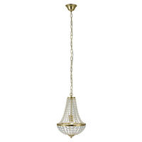 KRONLEUCHTER 30/40 cm   - Klar/Goldfarben, Basics, Glas/Metall (30/40cm) - Markslöjd