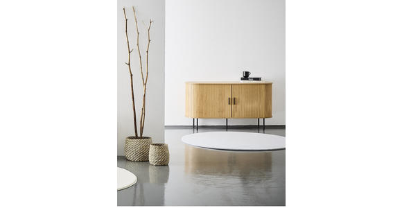 SIDEBOARD in 140/76/40 cm - Eichefarben/Schwarz, Design, Holzwerkstoff/Metall (140/76/40cm) - Xora