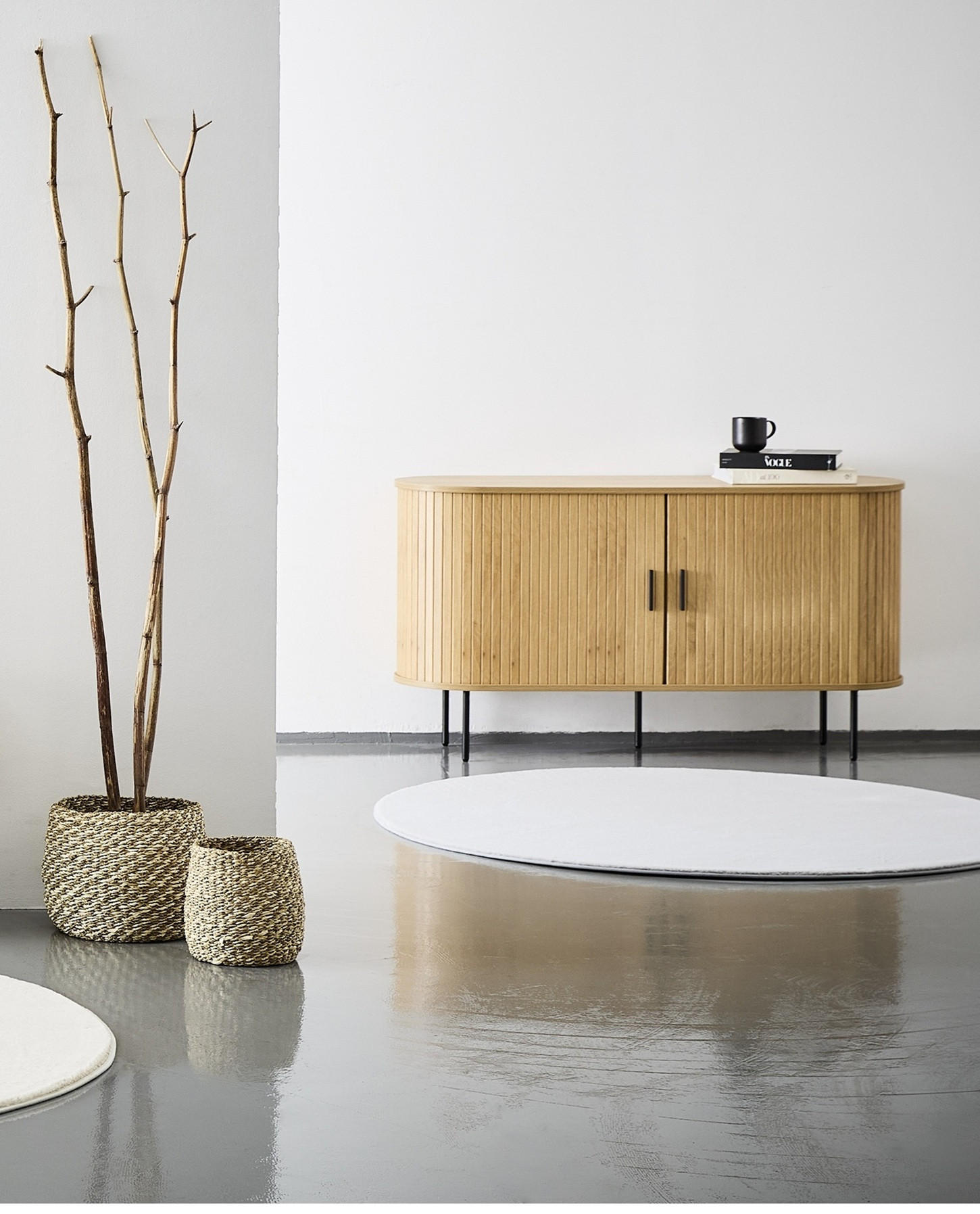 ŠIROKÁ KOMODA, černá, barvy dubu, 140/76/40 cm - černá/barvy dubu, Design, kov/kompozitní dřevo (140/76/40cm) - Xora